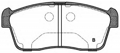 OPEN PARTS bpa072402 -  Комплект тормозных колодок, дисковый тормоз